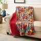 preview thumbnail 1 of 6, Greenland Home Fashions Poppies Modern Floral Watercolor Throw