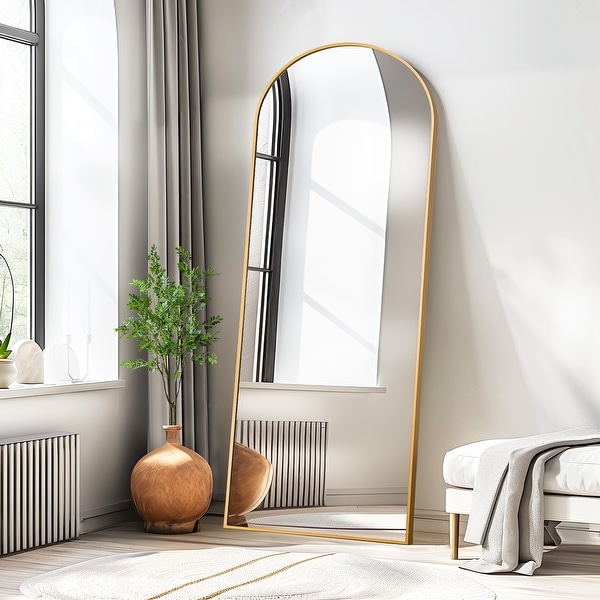 Arched Full Length Floor Wall Mirror Standing Mirror - 71*31 - Bed