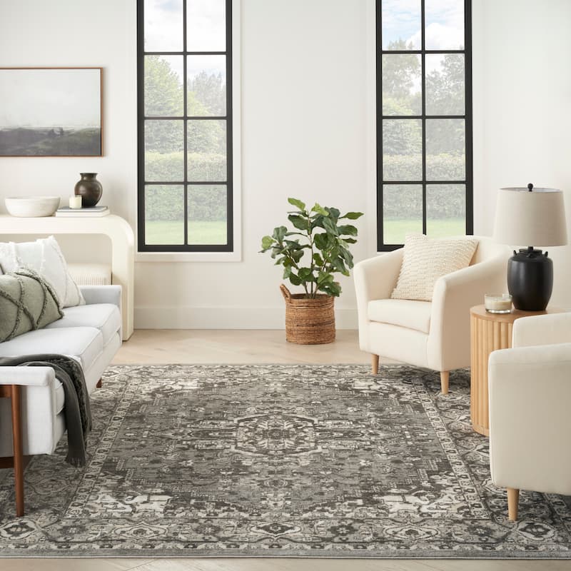 Nourison Concerto Classic Persian Medallion Area Rug.