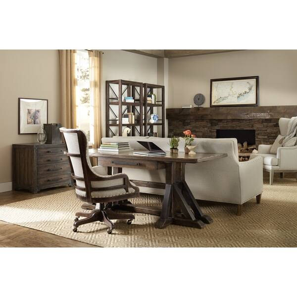 Hooker Furniture 1618 30220 Roslyn County 27 Wide Upholstered Adjustable Office Chair From The American Life Collection Overstock 30941264