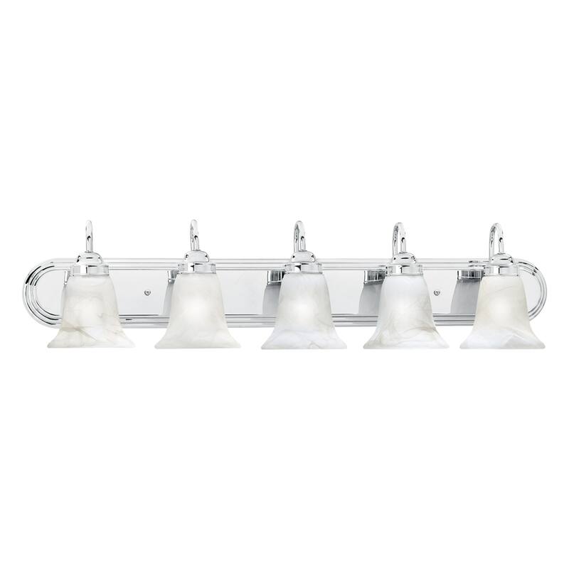 Homestead 18-inch Wide 2-Light Vanity Light in Brushed Nickel - 36 - Chrome