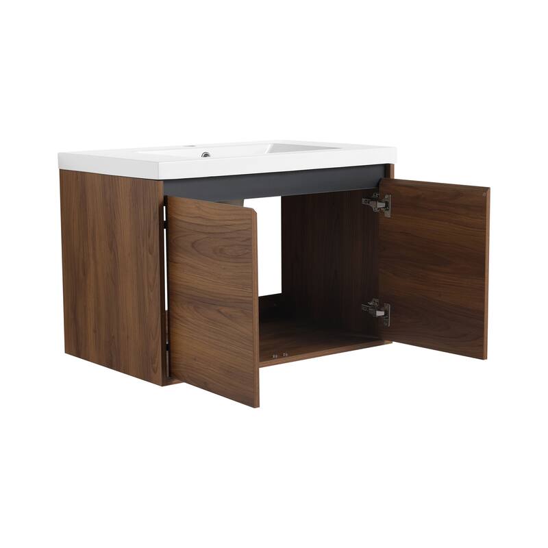 Bathroom Vanity with resin Countertop Sink