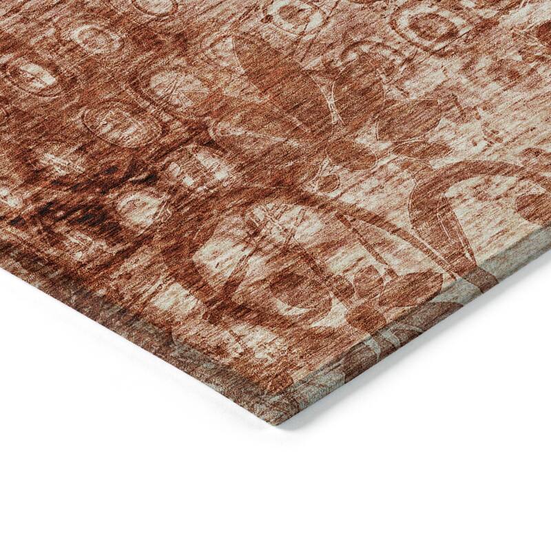 Machine Washable Indoor/ Outdoor Chantille Abstract Modern Rug