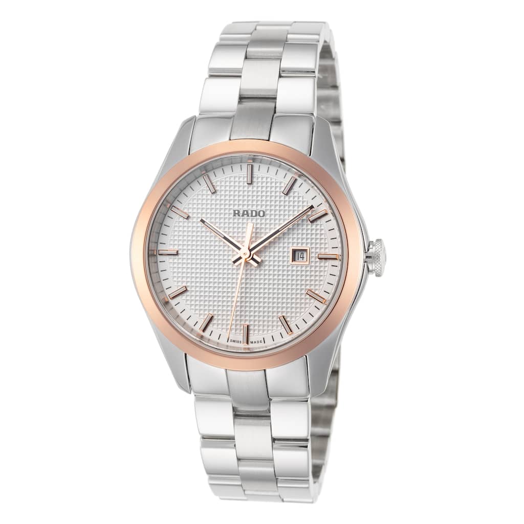 Rado Women's HyperChrome 31mm White Dial Ceramos (Hi-Tech Ceramic and Metal Composite) Quartz Watch - Two-Tone - One Size