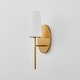 preview thumbnail 10 of 21, KAWOTI 16" 1- Light Wall Sconce with Opal Glass Shade