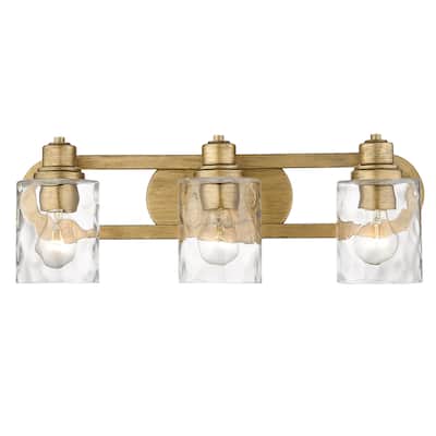 Lumley 3-light Bath/ Vanity Fixture w/ Optic Glass