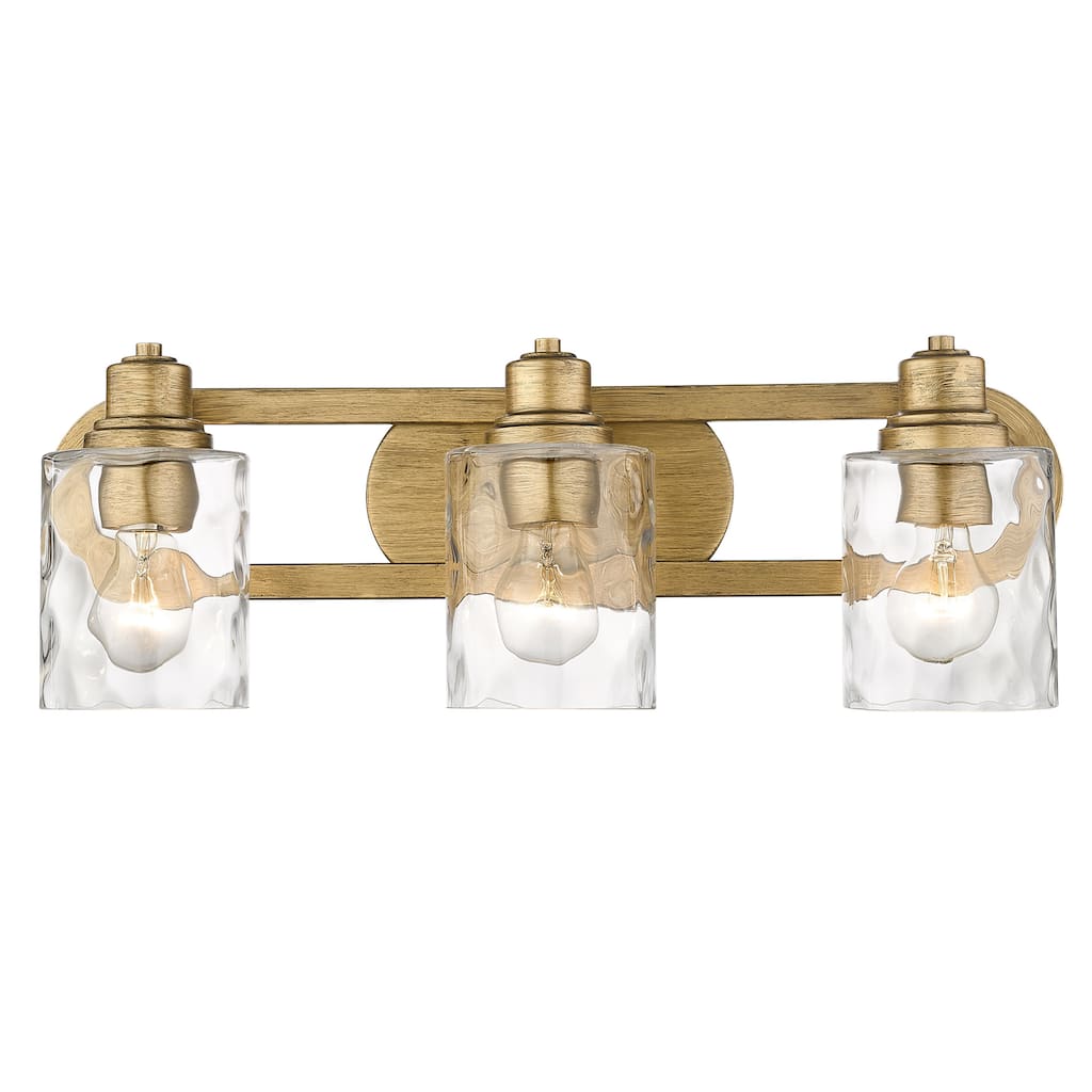Lumley 3-light Bath/ Vanity Fixture w/ Optic Glass