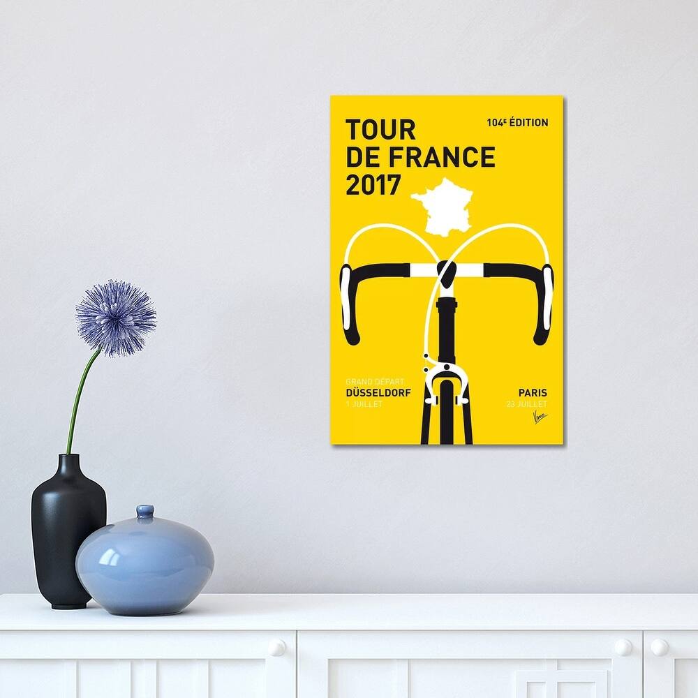 iCanvas "Tour de France 2017 Minimal Poster" by Chungkong Canvas Print