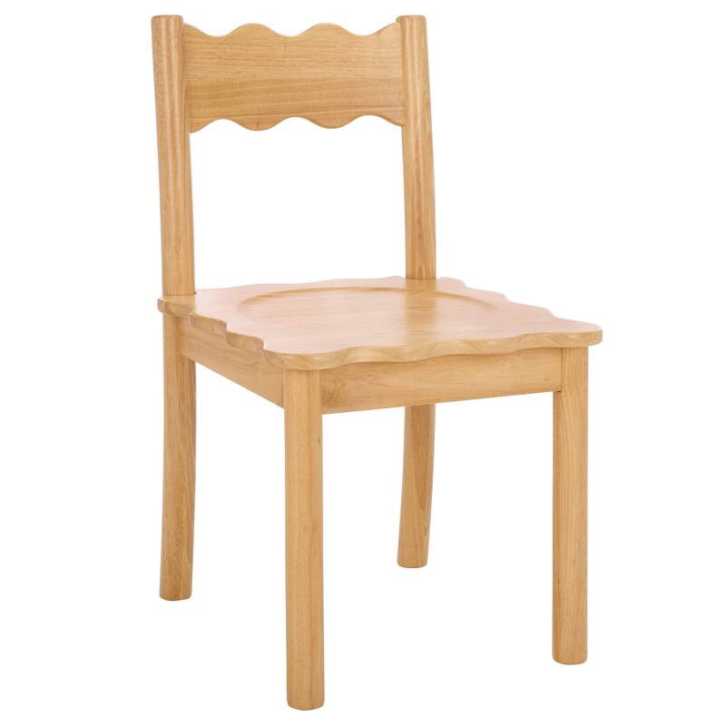 SAFAVIEH Home Nolly Scallop Dining Chair (Set of 2) - 20"W x 19"D x 34"H