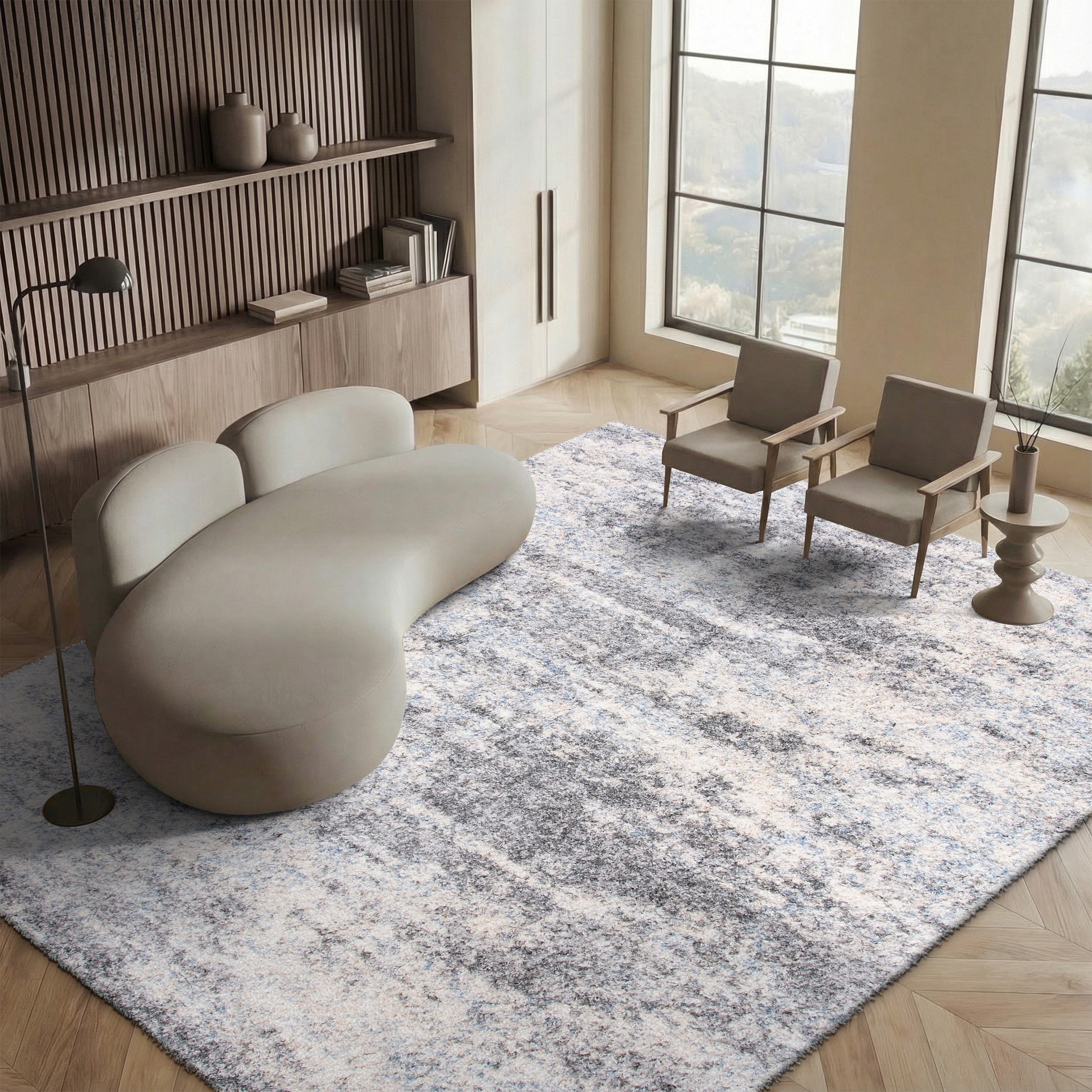 SAFAVIEH Berber Shag Tikvah Modern 1.2-inch Thick Rug