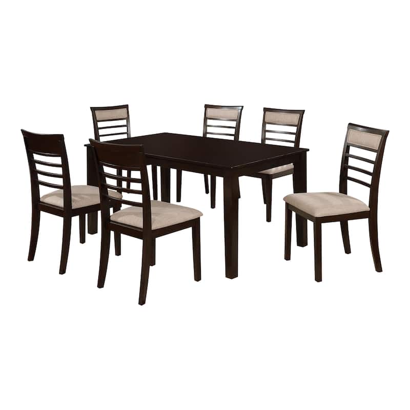 Keso Rustic Solid Wood 7-Piece Dining Table Set by Furniture of America