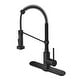 preview thumbnail 142 of 147, Kraus Bolden 2-Function 1-Handle Commercial Pulldown Kitchen Faucet