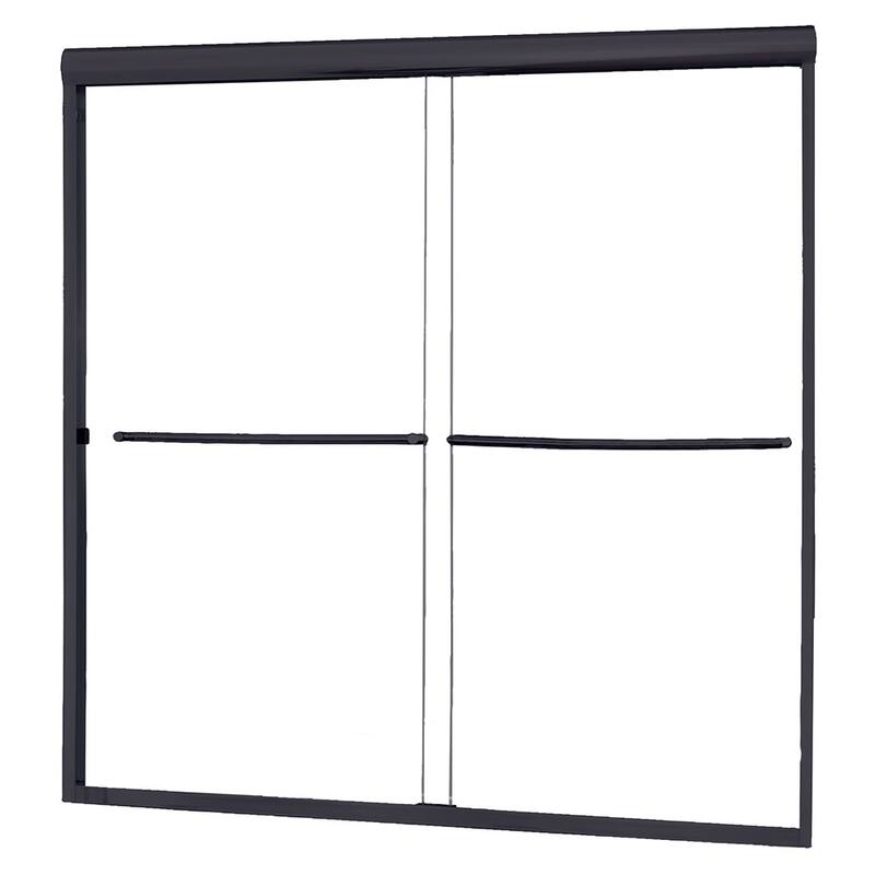 Miseno Azul 60" High x 56-60" Wide Sliding Framed Shower Door with