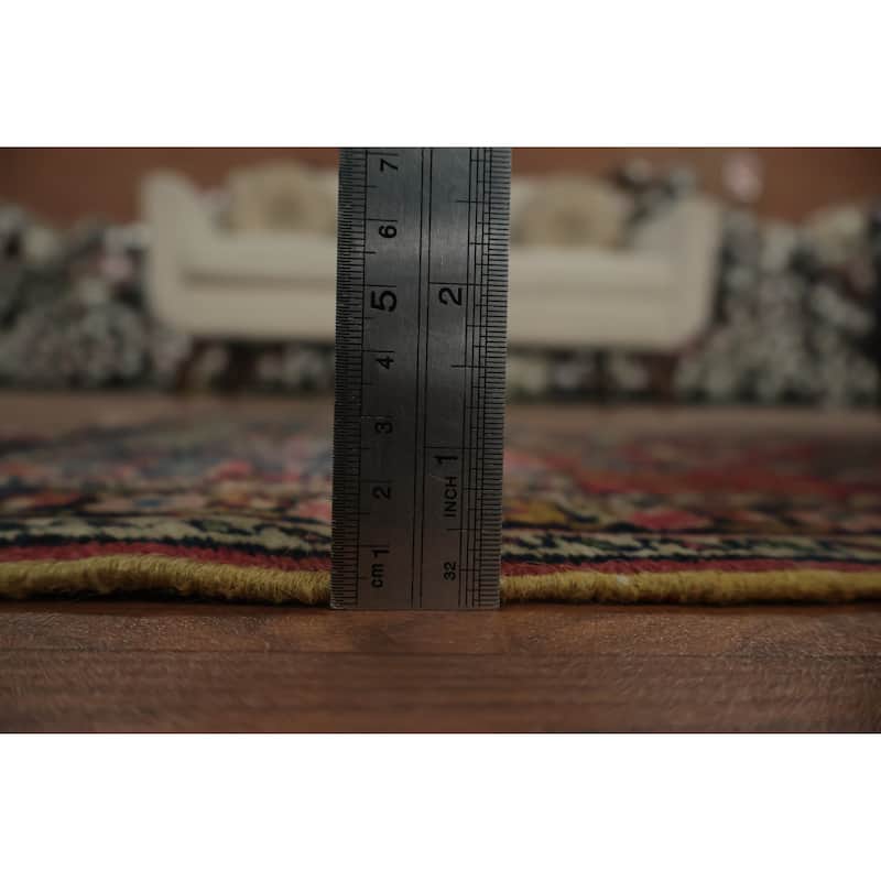 Hand Knotted Oriental 100% Wool Carpet Traditional Floral Red Lilian Area Rug - 2' 8'' X 2' 0''