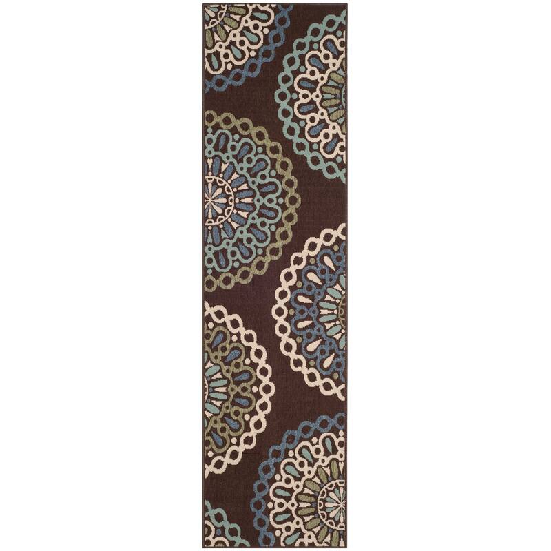 SAFAVIEH Veranda Elsi Geometric Medallion Indoor/Outdoor Area Rug