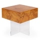 preview thumbnail 3 of 5, Corsica 20 in. W Square Acrylic Side Table