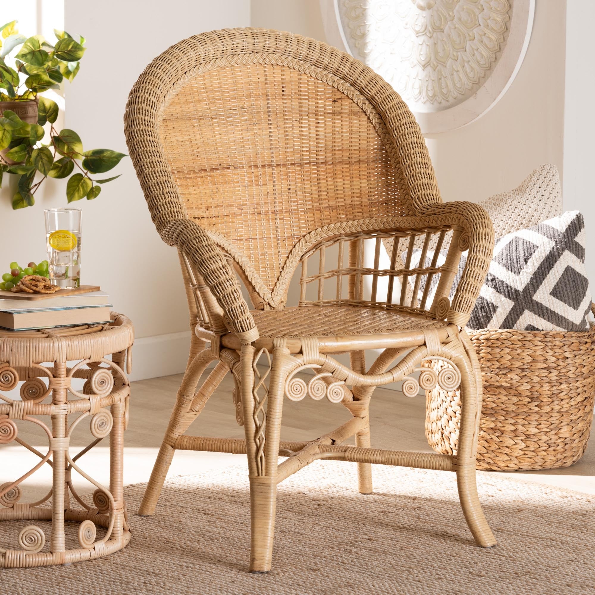 Bohemian wicker online chair