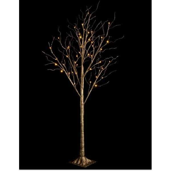 Shop 48 Led Lighted Bronze Glitter Twig Tree Commercial Christmas