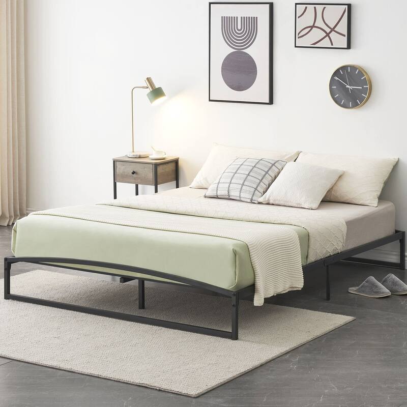 10 Inch Low Profile Platform Bed Frame - Black 10 Full - Full
