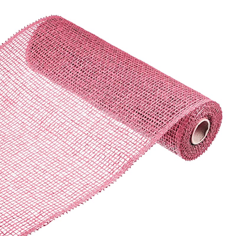 1 Roll PP Burlap Mesh 10" x 5 Yard Decorative Wreath Wrapping Ribbon