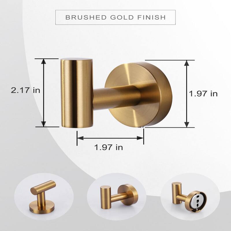 Round shape Knob Robe/Towel Hook 4PCS