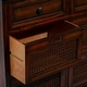 preview thumbnail 47 of 56, Brown Wood Storage Bench with Upholstered Seat - 42 x 15 x 20