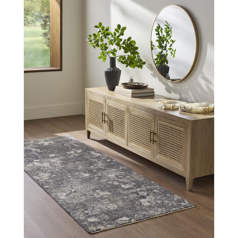 Livabliss Gakko Rustic Area Rug - Black - 2'7" x 10'