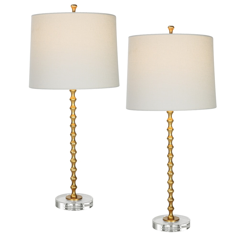 Rustic Table Lamp, Set of 2 - 13"D x 13"W x 29"H
