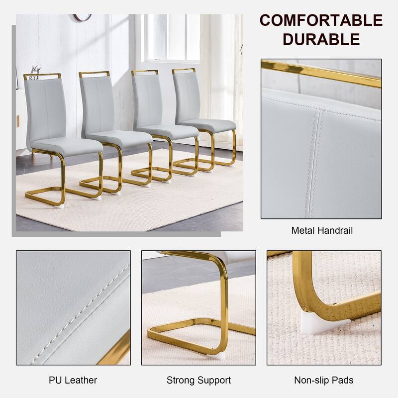 High Back Upholstered Side Chair Set Of 4