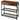 Narrow Console Table with 2 Drawers and 2 Metal Mesh Shelves