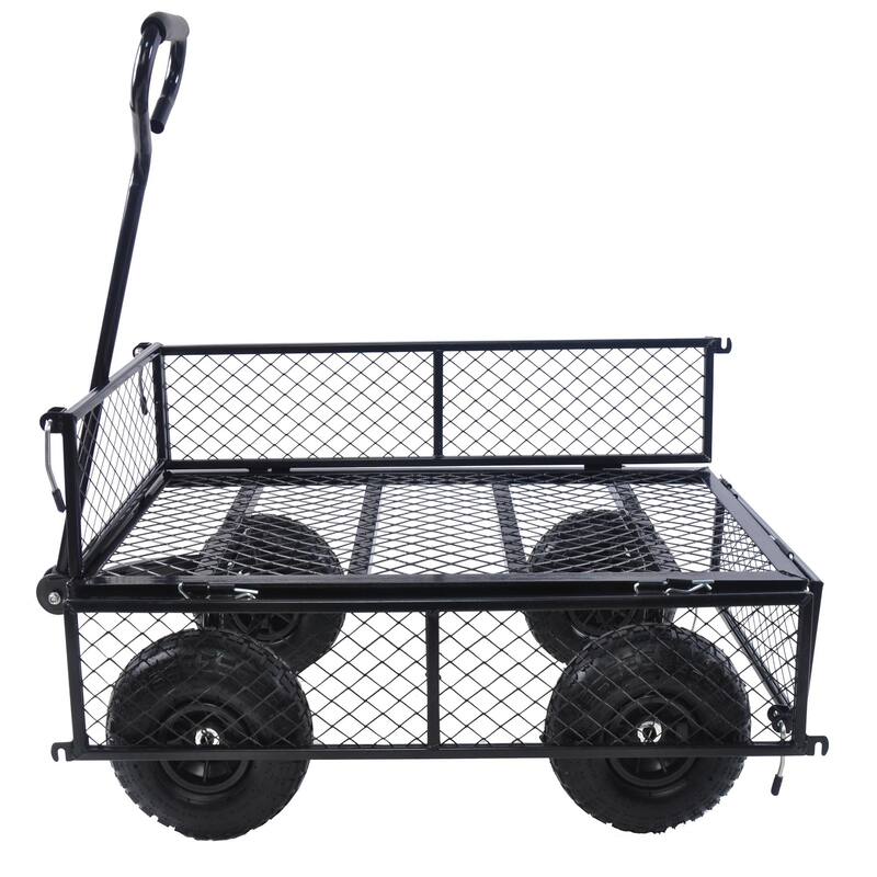 Wagon Garden Cart Trucks with Steel Frame