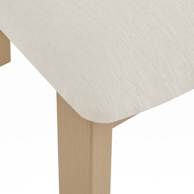 Upholstered Armless Dining Chairs With Metal Legs (Set of 2)