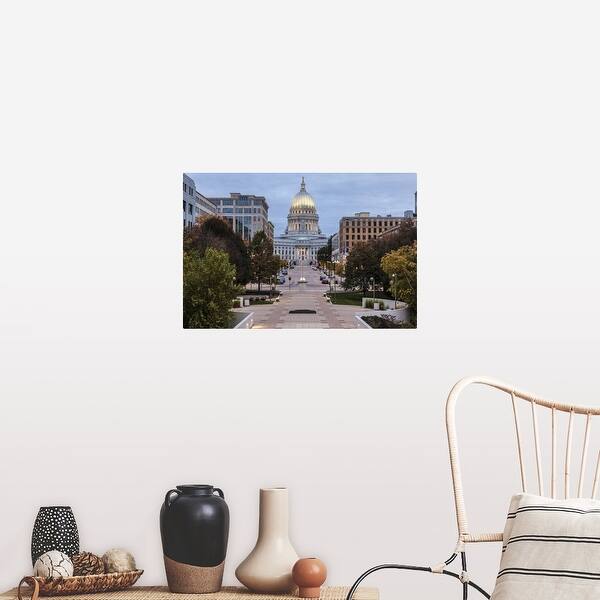 Shop Wisconsin State Capitol Building Located In Madison Wisconsin Poster Print Overstock 16480209