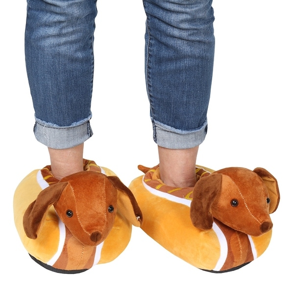 wiener dog slippers