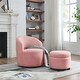 preview thumbnail 4 of 54, 360 Swivel Barrel Chair with Round Storage Chair