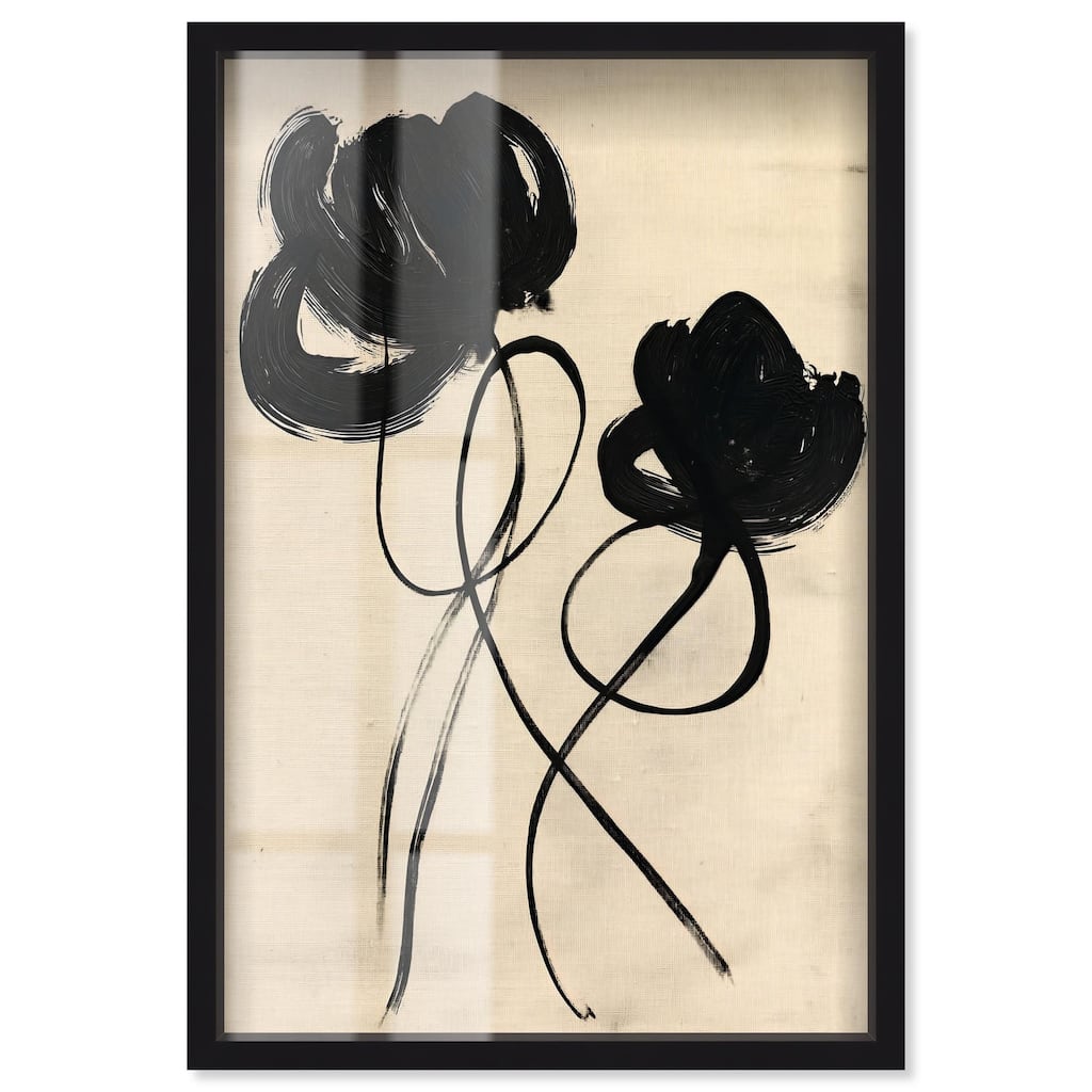 Florals in the Minimal II Shadowbox by Art Remedy