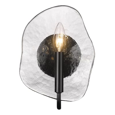 Golden Lighting 1140-1W HWG Samara 10" Tall Wall Sconce