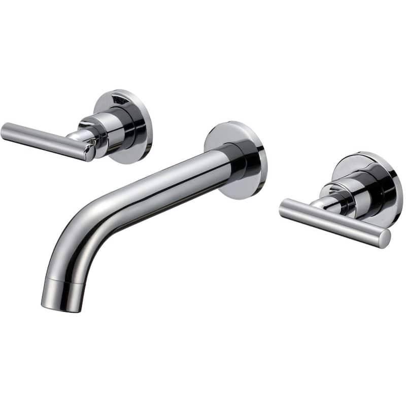 Bordeaux Wall Mounted Widespread Bathroom Faucet - Polished Chrome