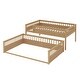 preview thumbnail 23 of 25, Twin XL over Queen Bunk Bed with Ladder and Guardrails