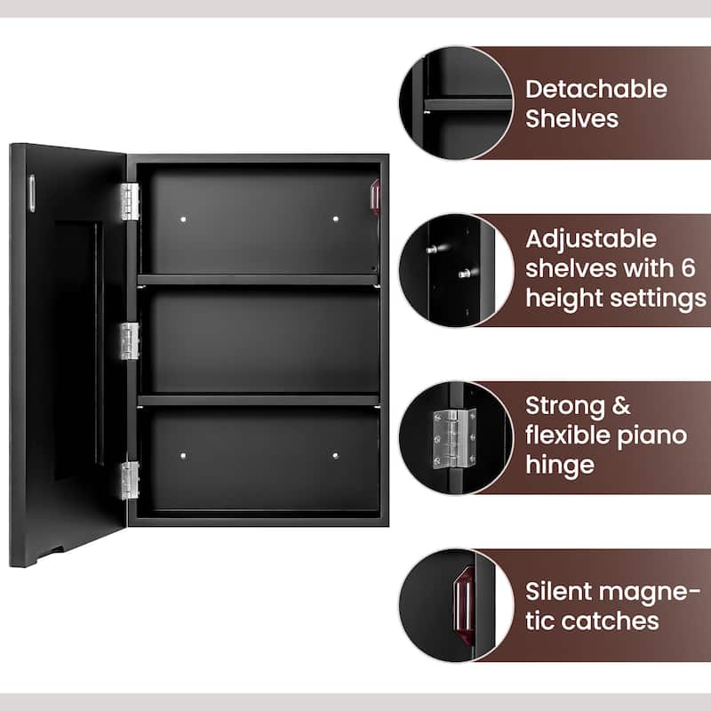 Rectangular Mirrored Medicine Cabinet