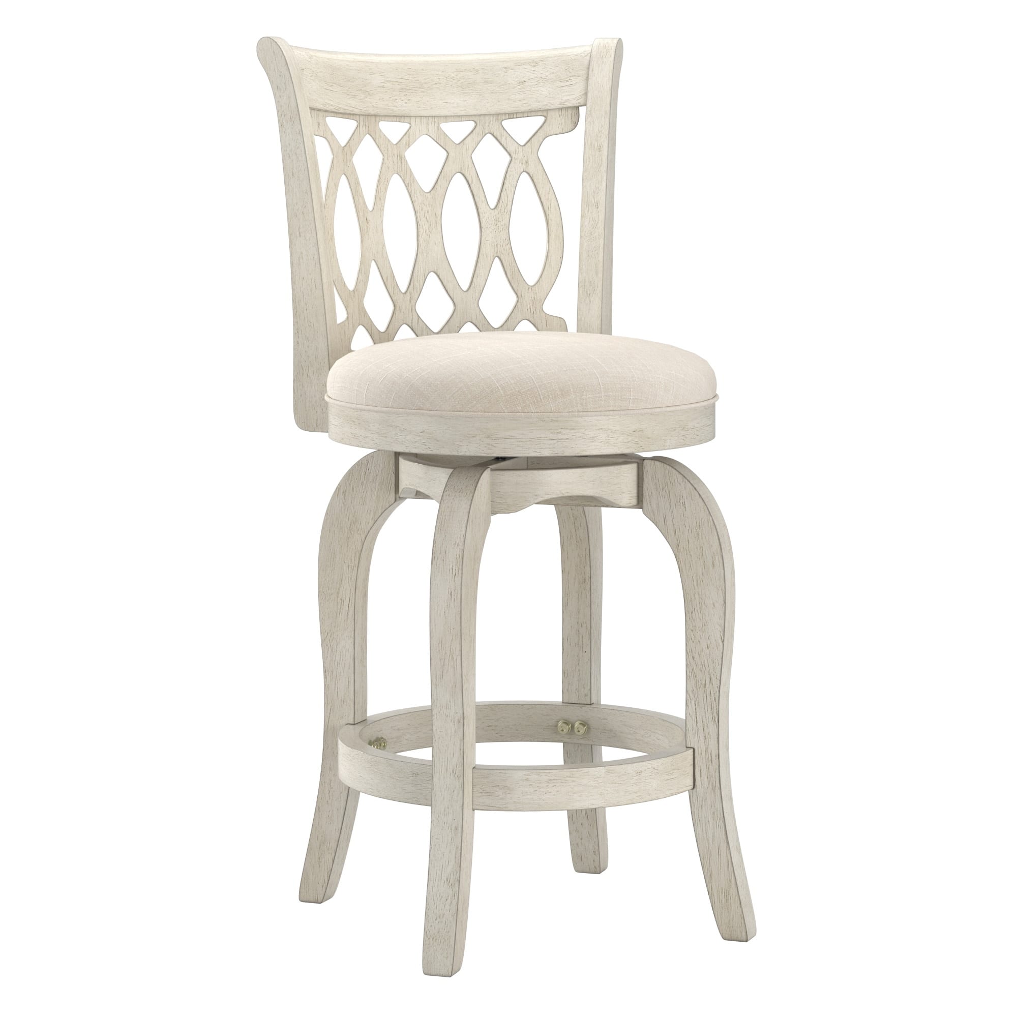 Option Antique White-Beige Linen- Scroll