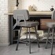 preview thumbnail 25 of 37, Amisco Clarkson Swivel Counter Stool