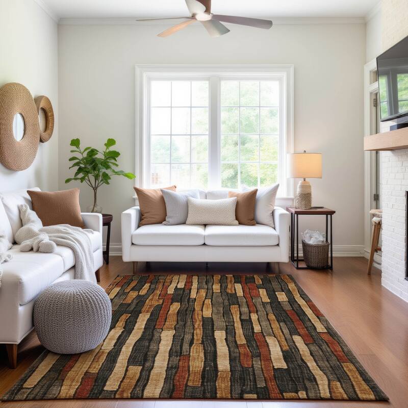Premium Washable Super Soft Modern Stripes Mayfield Rug