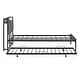 preview thumbnail 6 of 12, Platform Bed Frame with Trundle, USB Portst - Queen - Black