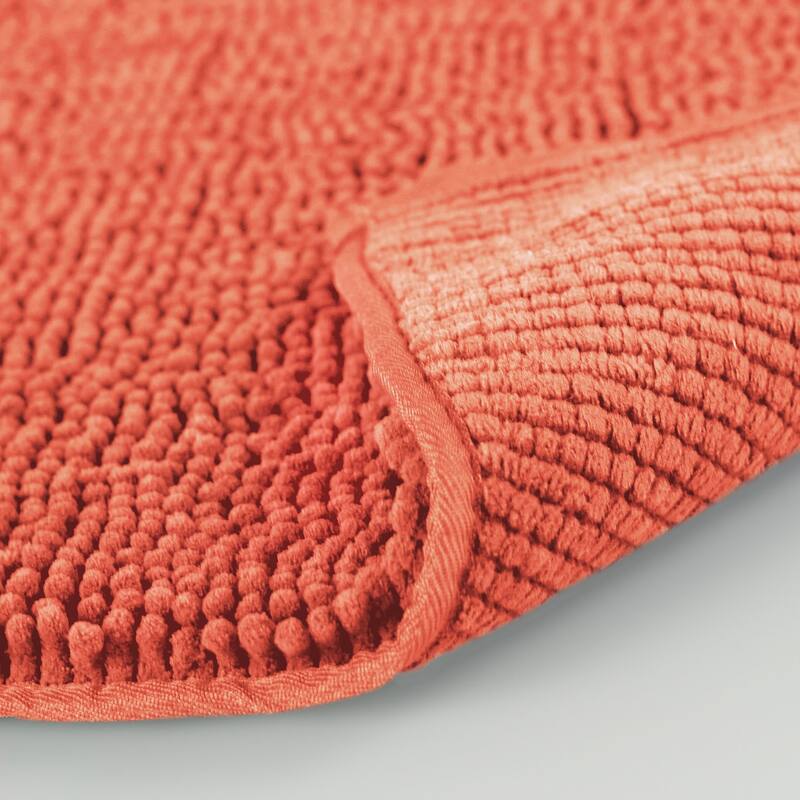 Resort Collection Plush Shag Chenille Bath Mat (21 x 34)