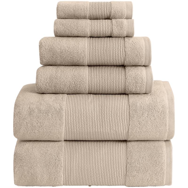 Modern Threads Air Cloud 6-Piece Bath Towel Set - Sand