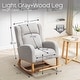 preview thumbnail 33 of 66, HOMYKA 27.3" Wide Rocking Chair for Nursery Room