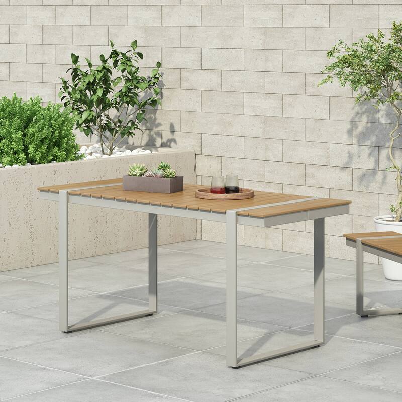 Dining Table, Silver and Natural