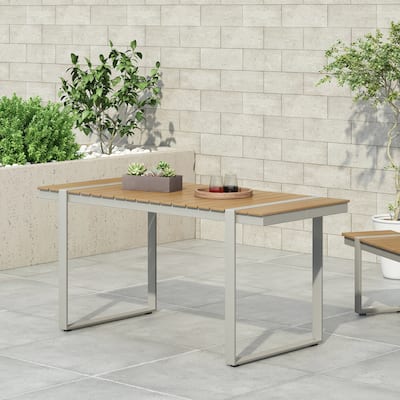 Dining Table, Silver and Natural