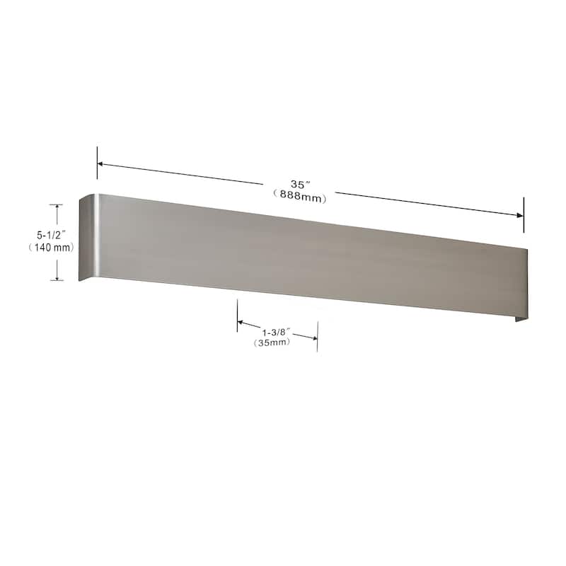 Long Streak Led Wall Sconce 35 Inch Black